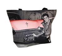 Elvis Presley Tote Bag With Pink Cadillac