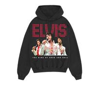 ELVIS PRESLEY Unisex Offical Merch Three Portrait Hoodie Hooded Sweatshirt (pack of 1)