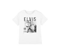 Elvis Presley With The Band Kids T-Shirt, White | Size: 7-8 Years Elvis Presley White 7-8 Years