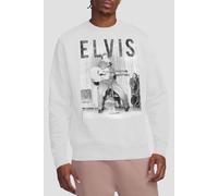 Elvis Presley With The Band Sweatshirt, White | Size: 2XL Elvis Presley White 2XL