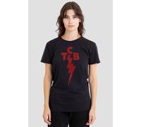 Elvis Presley Women's Elvis Tcb Symbol T-Shirt, Black | Size: Medium Elvis Presley Black M