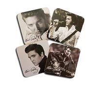 Elvis Presley Wooden Coasters Set of 4 / Also Suitable as Trading Cards