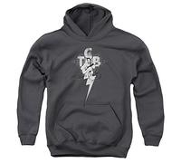 Elvis Presley - Youth TCB Ornate Pullover Hoodie, Large, Charcoal