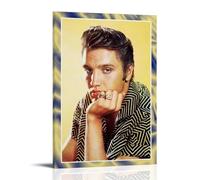 Elvis PresleyOil Painting Canvas Printing Waterproof And Stain Resistant Suitable for Any Decorative Style of Bedroom Living Room OfficeFrame-style12x18inch(30x45cm)