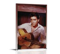 Elvis PresleyPosters for Bedroom Aesthetic Poster Decorative Painting Canvas Wall Art Living Room Posters Bedroom Painting Wall Art DecorFrame-style16x24inch(40x60cm)