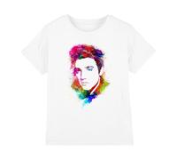Elvis Presleywatercolor King Kids T Shirt, White, 5-6