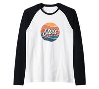 Elvis Retro First Name Vintage Forename Personalized Raglan Baseball Tee