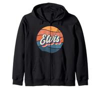 Elvis Retro First Name Vintage Forename Personalized Zip Hoodie
