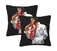 Elvis Singer Rock-Presley Pillow Cover Pack of 2 Cozy Square Throw Pillow Case decorative pillows cushion covers for Sofa Bed