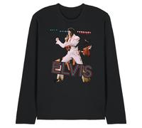 Elvis Unisex Elvis Presley Hit The Lights Unisex Long Sleeve T Shirt, Black T-Shirt
