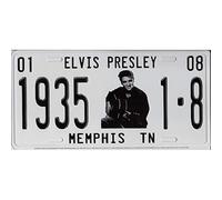 Elvis With Guitar Memphis TN Metal Hanging Wall Sign