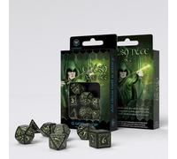 Elvish - Dice Set: Black & Glow in the Dark