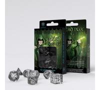 Elvish - Dice Set: Translucent & Black