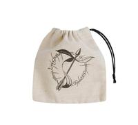 Elvish - Runic Dice Bag: Beige & Black