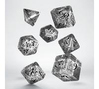 Elvish - Dice Set: Translucent & Black