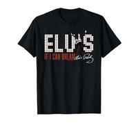 Elvisly Yours Elvis Presley If I Can Dream T-Shirt, Men, Black, X-Large