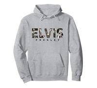 Elvisly Yours Elvis Presley Live Performance Cut-Out Text Pullover Hoodie