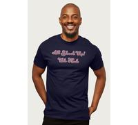 Elvisly Yours Men's All Shook Up Elvis Presley Song T-Shirt in Navy | Size: Large Elvisly Yours Navy L