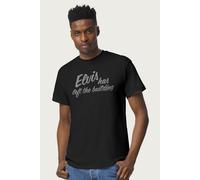 Elvisly Yours Men's Elvis Has Left The Building T-Shirt in Black | Size: Medium Elvisly Yours Black M