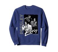 Elvisly Yours Retro Elvis The King Montage Sweatshirt