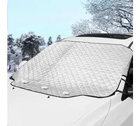 ELVYNIA Magnetic Car Windshield Covers for Winter - Extra Large Windscreen Covers Frost with Elastic Straps | Car Cover for Ice with Storage Bag | Wind Screen Protector for Car Snow (148 X 128 CM)