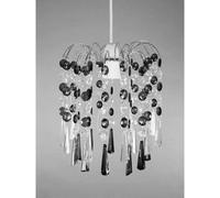 (ELY BLACK) Modern Chandelier Ceiling Light Shades Acrylic Crystal Droplet Pendant Lampshade