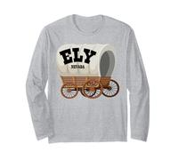 Ely Nevada Covered Wagon for Men Women. Long Sleeve T-Shirt