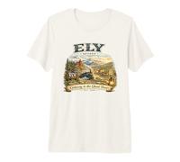 Ely Nevada Gateway to The Great Basin Vintage Travel Design Premium T-Shirt