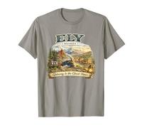 Ely Nevada Gateway to The Great Basin Vintage Travel Design T-Shirt