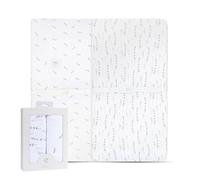 Changing Pad Cover 2 Pack - Baby Changing Pad Cover with 100% Jersey Cotton - Changing Pad Covers for Girls and Boys, Newborn Essentials (Forest Grey Leaf & Floral)