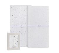 Ely’s & Co. Changing Pad Cover, Diaper Changing Table Sheets, 2 Pack, Cradle Sheet Set for Baby Boys/Girls, 100% Jersey Knit Cotton, Black and White Celestial Print, 32”x16”x5”