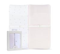 Ely’s & Co. Changing Pad Cover, Diaper Changing Table Sheets, 2 Pack, Cradle Sheet Set for Baby Girls, 100% Jersey Knit Cotton, Pink Tulip Collection, 32”x16”x5”