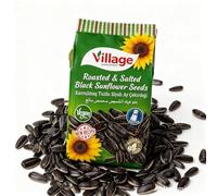 Elya London Roasted Sunflower Seeds 250g - Premium Turkish Black Sunflower Seeds with Shell, Fresh & Crunchy, Roasted & Salted, High Protein Vegan Snack in Resealable Recyclable Pouch (Pack of 3)
