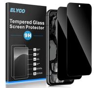 ELYCO Privacy Screen for Google Pixel 8A for Tempered Glass, Pack of 2 Anti-Spy Privacy Screen Protector, Tempered Glass Privacy Screen Protector, 9H Hardness, Scratch-Resistant, Bubble-Free