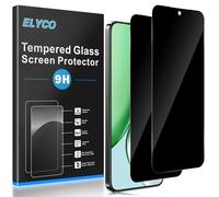 ELYCO Privacy Tempered Glass Compatible with Honor Magic 8 Lite, 2 Pieces Anti-Spy Protective Film, 9H Hardness Privacy Protection Screen