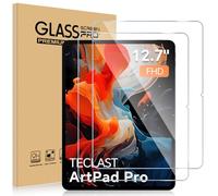 ELYCO Protective Film Compatible with TECLAST Artpad Pro, 2 Pieces 9H Hardness Anti-Scratch Armored Glass, Anti-Bubble Armor Protection Glass, HD-Clear