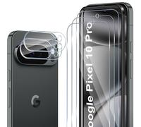 ELYCO Screen Protector Compatible with Google Pixel 10 Pro, 3 Pieces Tempered Glass + 2 Pieces Camera Film, 9H Hardness Anti-Scratch, Anti-Oil, No Bubbles Screen Film