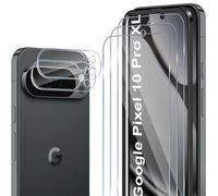 ELYCO Screen Protector Compatible with Google Pixel 10 Pro XL, 3 Pieces Tempered Glass + 2 Pieces Camera Film, 9H Hardness Anti-Scratch/Anti-Oil No Bubbles Screen Film