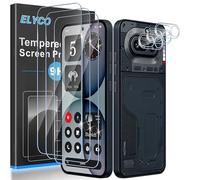 ELYCO Screen Protector Compatible with Nothing Phone 4A for Tempered Glass, Pack of 3 9H Hardness Protective Glass + 3 Pieces Camera Protection, 9H Hardness Anti-Scratch, HD Clear Screen Protector