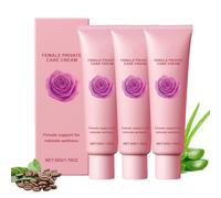 Elycura Female Private Care Cream, Soothing Intimate Skin Moisturizer with Herbal Extracts, Fast-Absorbing, Non-Greasy (3PCS)