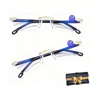 Elycura Glasses, Elycura - The Glasses That Change Everything, Automatic Adjustment Focus Eye, Anti-Blue Glass for Women/Men (2PCS)