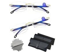 Elycura Glasses, Elycura - The Glasses That Change Everything, Elycura Self Adjusting Glasses, Automatic Adjustment Focus Eye, Anti-Blue Glass for Women and Men (2PCS)