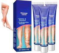 Elycura Lymphatic Drainage Massage Cream - 20g Leg & Foot Edema Relief, Fast-Absorbing Anti-Stiffness Massage Oil, Non-Sticky Leg Refresh Cream, Deep Hydration for All Skin Types (3PCS)