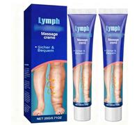 Elycura Lymphatic Drainage Massage Cream, Edema Relief for Legs and Feet, Massage Oil for Legs, Fast-Absorbing, Suitable for All Skin Types (2pcs)
