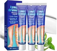 Elycura Lymphatic Drainage Massage Cream, Elycura Leg Edema Cream, Swell Care Lymphatic Massage Creams, Edema Relief for Legs and Feet, Fast-Absorbing, Suitable for All Skin Types (3)