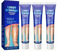 Elycura Lymphatic Drainage Massage Cream,Leg Edema Cream, Leg Therapy Cream, Swell Care Lymphatic Massage Creams, Edema Relief for Legs and Feet (3)