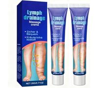 Elycura Lymphatic Drainage Massage Cream,Leg Edema Cream, Leg Therapy Cream, Swell Care Lymphatic Massage Creams, Edema Relief for Legs and Feet (2)
