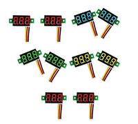 Elydiva 1Set DC Voltmeter Display 3-Wire DC 0-100V Voltage Tester 0.28 Inch LED Panel Mini