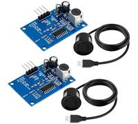 Elydiva 2pcs Ultrasonic Distance Sensor for Distance Measurement Obstacle Avoidance Industrial Control -SR04T
