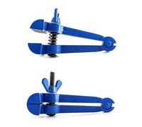 Elydiva Hand-Held Vise Hand Clamp Pipe Vise Plumbing Tool Workshop Vise Pipe Tool Steel Handle Spring Clamp Base Pliers Easy Install,2 PCS